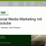 Aufzeichnung der Social Media Präsentation: Social Media Marketing mit YouTube