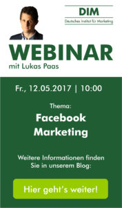 Webinar mit Lukas Paas am 12.05.: Facebook Marketing
