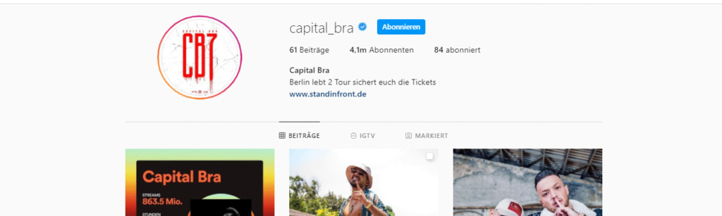 Capital Bra Instagram