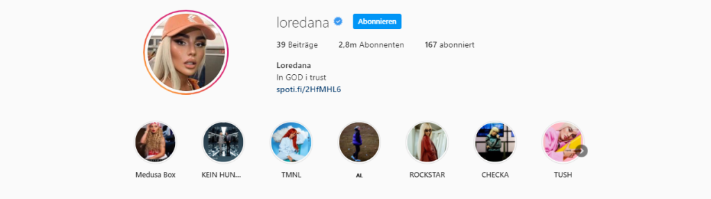 Loredana Instagram