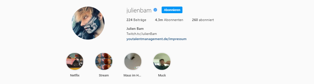 Julien Bam Instagram