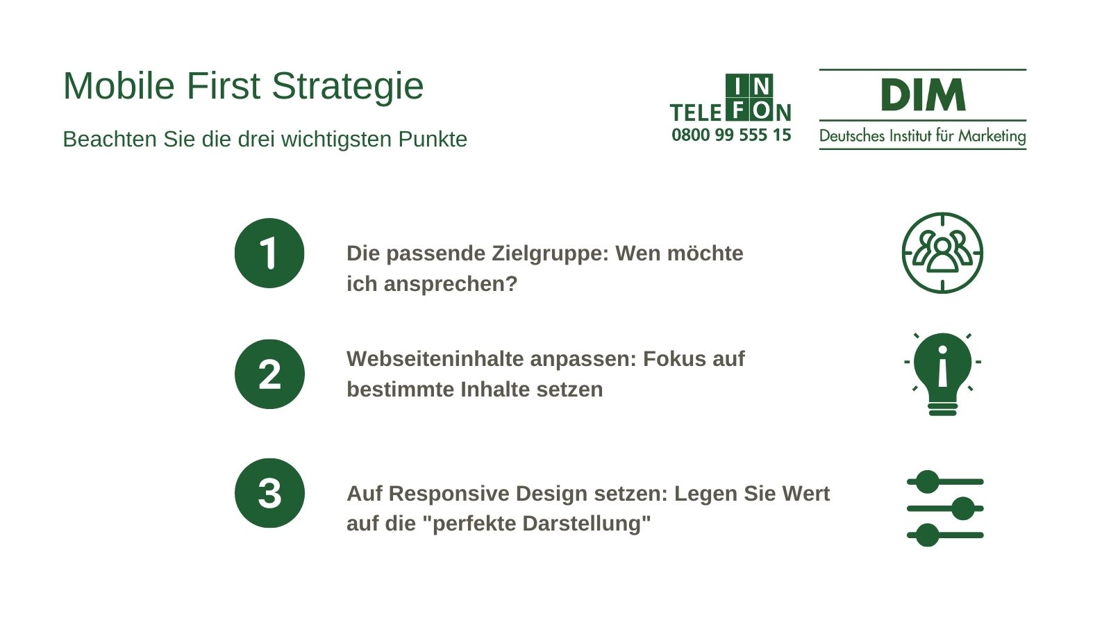 Mobile First Strategie
