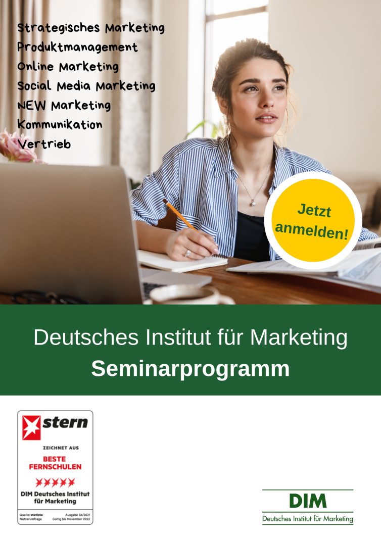 Deutsches Institut für Marketing Seminarprogramm 2022