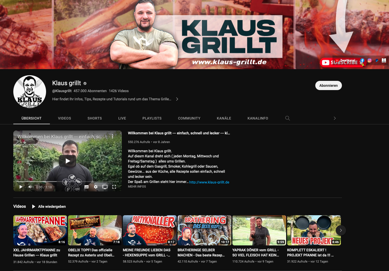 Foodblogger Klaus Grillt