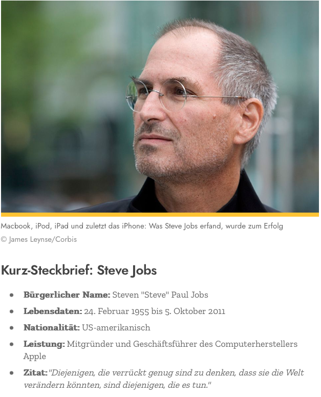 Steve Jobs als Brand Ambassador