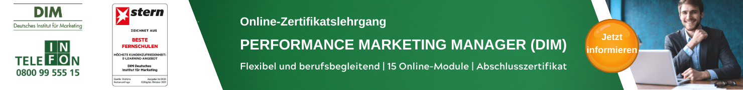 Lehrgang Banner PMM beim Deutschen Institut für Marketing